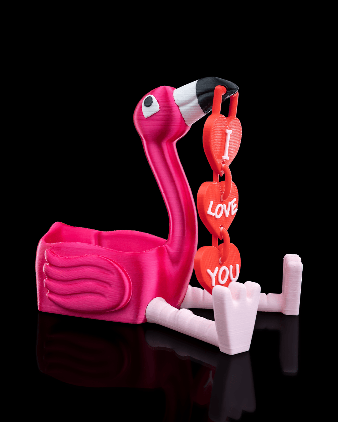 Beak My Valentine | Flamingo Valentine Trinket Dish & Key Holder