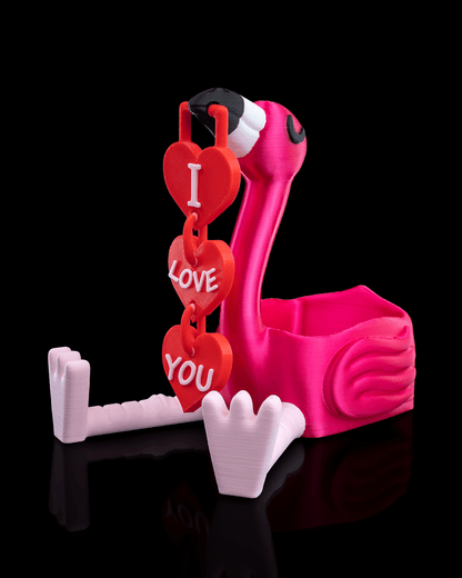 Beak My Valentine | Flamingo Valentine Trinket Dish & Key Holder