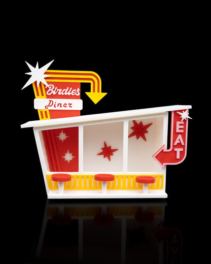 Birdie’s Diner Bird Feeder - Retro 3D-Printed Outdoor Decor