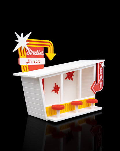 Birdie’s Diner Bird Feeder - Retro 3D-Printed Outdoor Decor