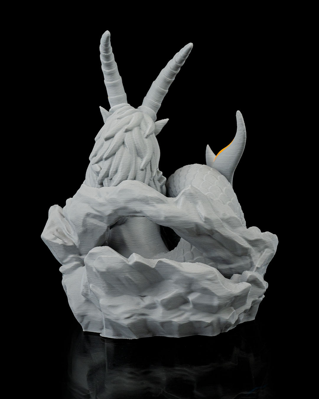 Capricorn Zodiac Statue by STLFlix – Ambitious Sea Goat Collectible | Dragons N Doodads