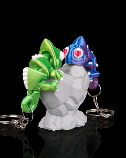 Chamele-Ones | Chameleon Keychain Pair