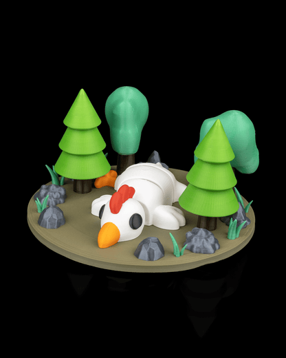 Rest in Nest 3D-Printed Farm, Country & House Pets | Keychains & Desk Displays