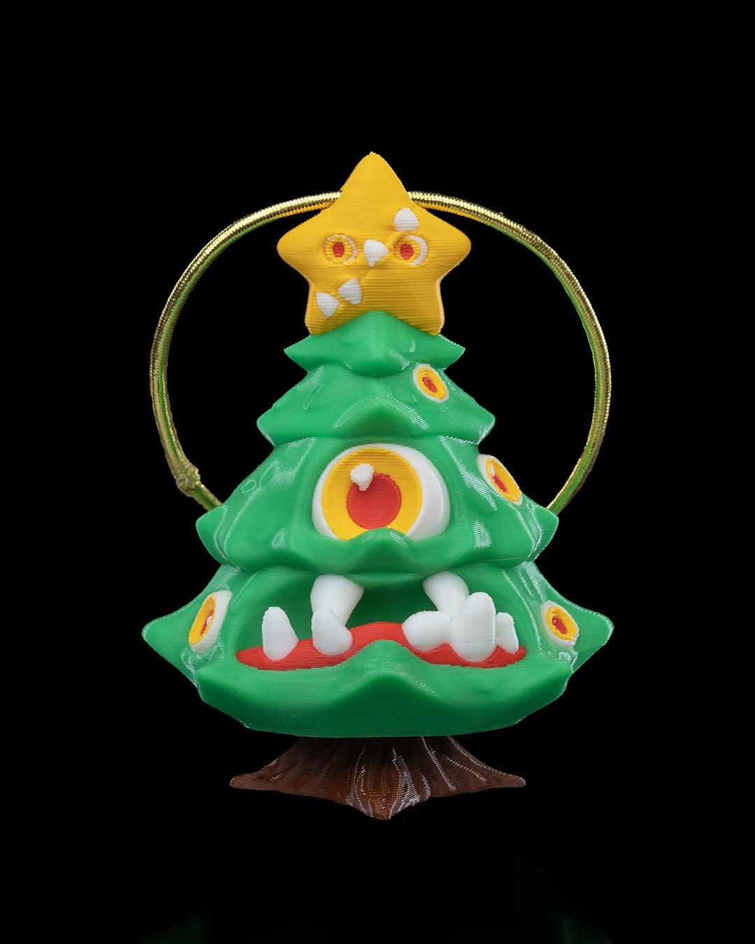 Christmas Treemic Ornament by STLFlix - Quirky Monster Christmas Tree Decor