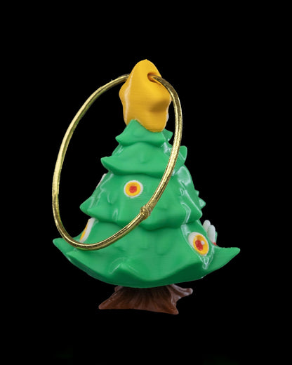 Christmas Treemic Ornament by STLFlix - Quirky Monster Christmas Tree Decor