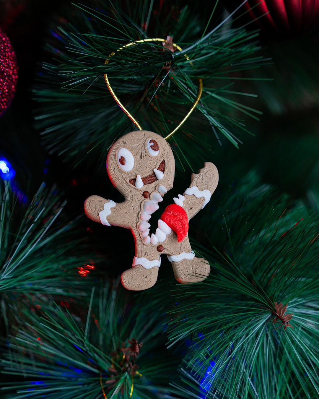 Gingerbread Mimic Ornament – Unique & Playful Christmas Tree Decor