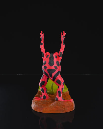 Frog Wine Bottle Holder with Leaf