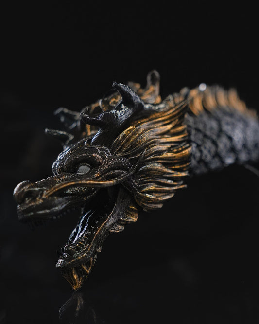 Loooong Dragon 3D Print - Articulated Chinese Dragon Statue in 26 Vibrant Colors, Unique Fidget Toy