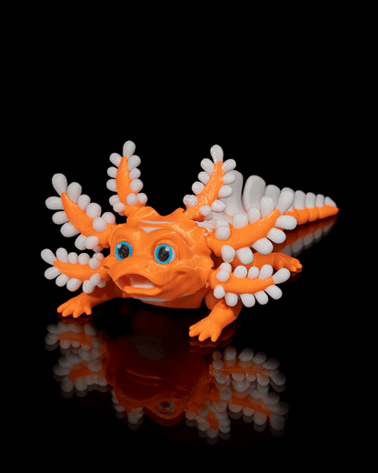 Dandy Candy Axolotl: Vivacious 3D Printed Creature with Articulated Joints