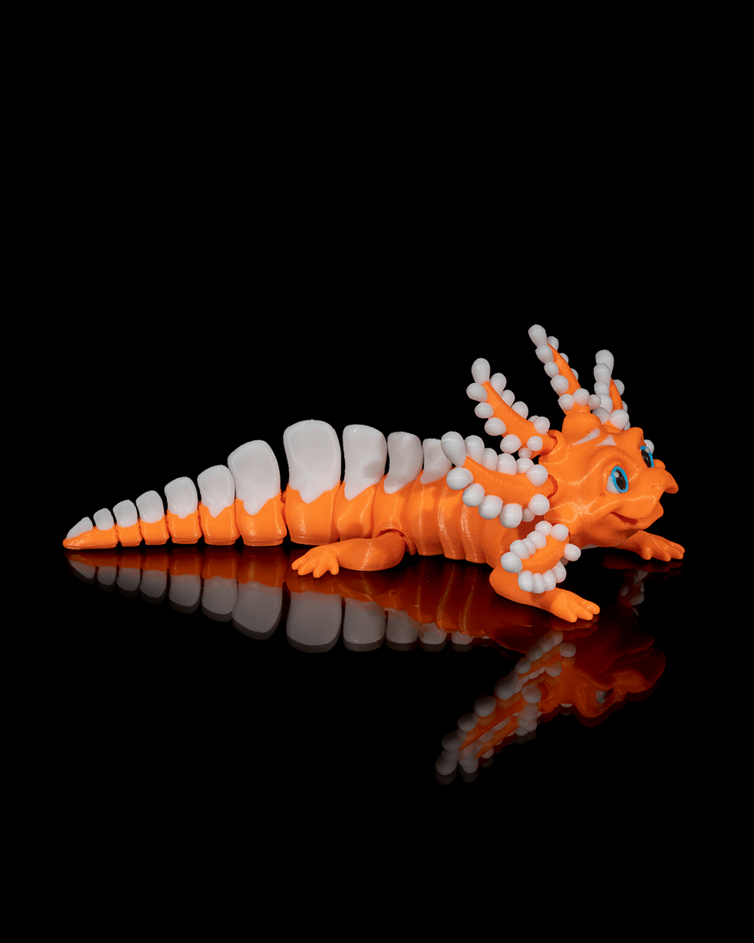 Dandy Candy Axolotl: Vivacious 3D Printed Creature with Articulated Joints