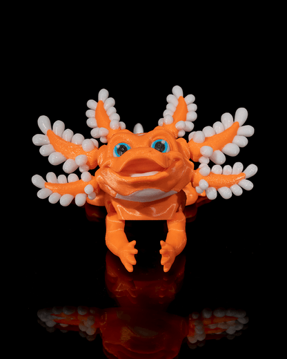 Dandy Candy Axolotl: Vivacious 3D Printed Creature with Articulated Joints