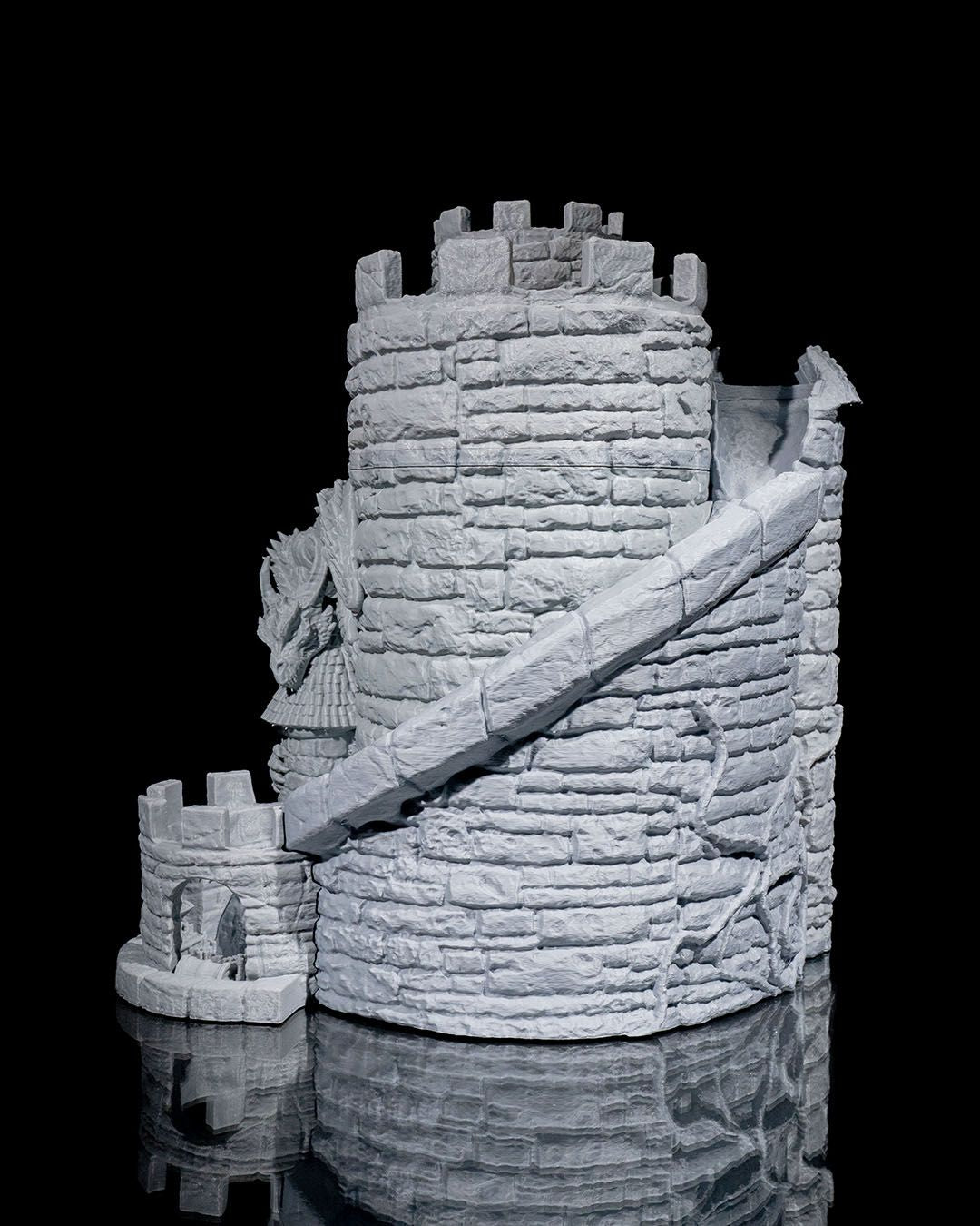Dice Tower Wine Bag Dispenser
