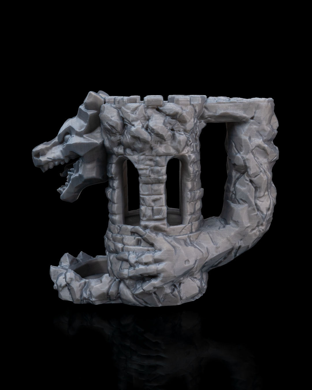 Dragon’s Fortress Can Holder & Dice Tower