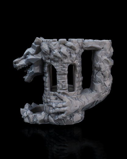 Dragon’s Fortress Can Holder & Dice Tower