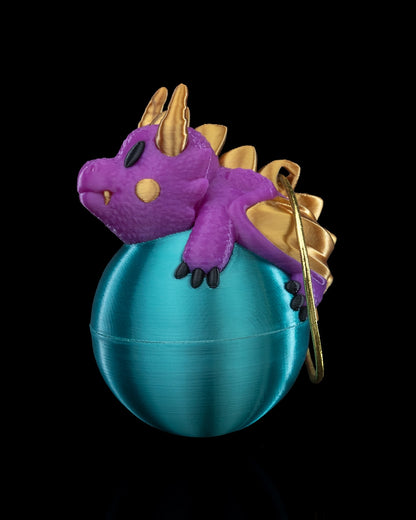 Dragonament by STLFlix - Fantasy Dragon Christmas Ornament for a Unique Holiday Decor