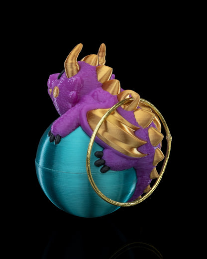 Dragonament by STLFlix - Fantasy Dragon Christmas Ornament for a Unique Holiday Decor