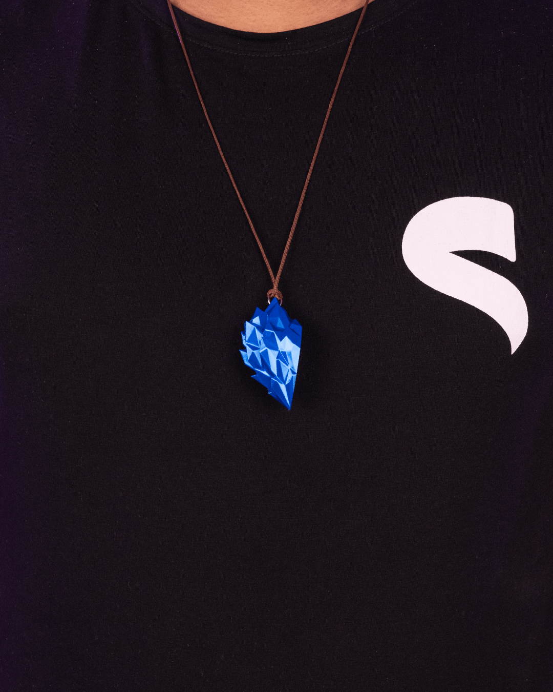 Element Duo Pendants | Fire & Ice Split Heart Necklace Set