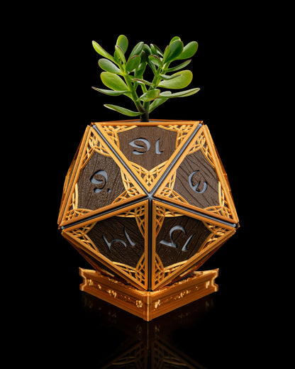 Elven D20 Planter – A Touch of Nature’s Grace