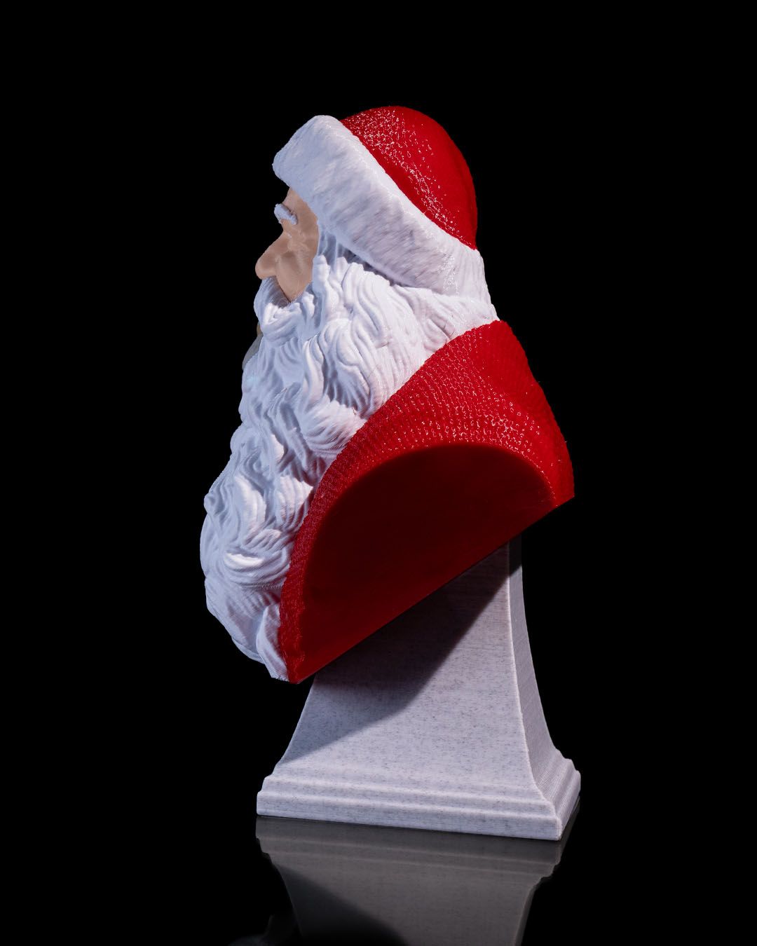 Classic Santa Bust - 3D Printed by STLFLIX