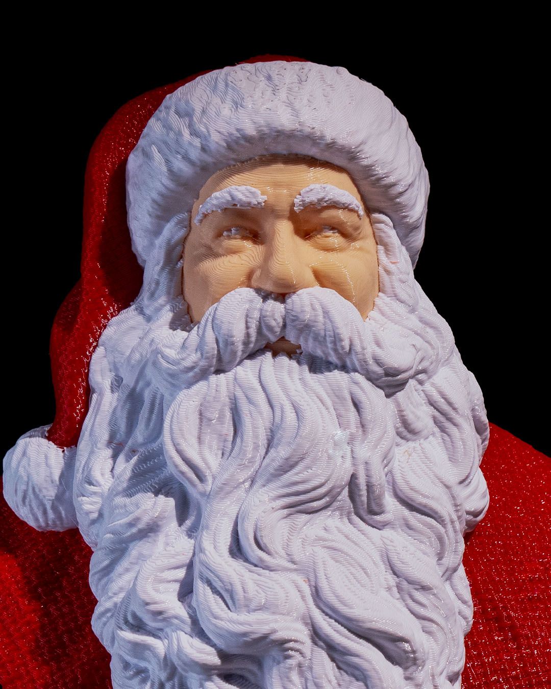 Classic Santa Bust - 3D Printed by STLFLIX