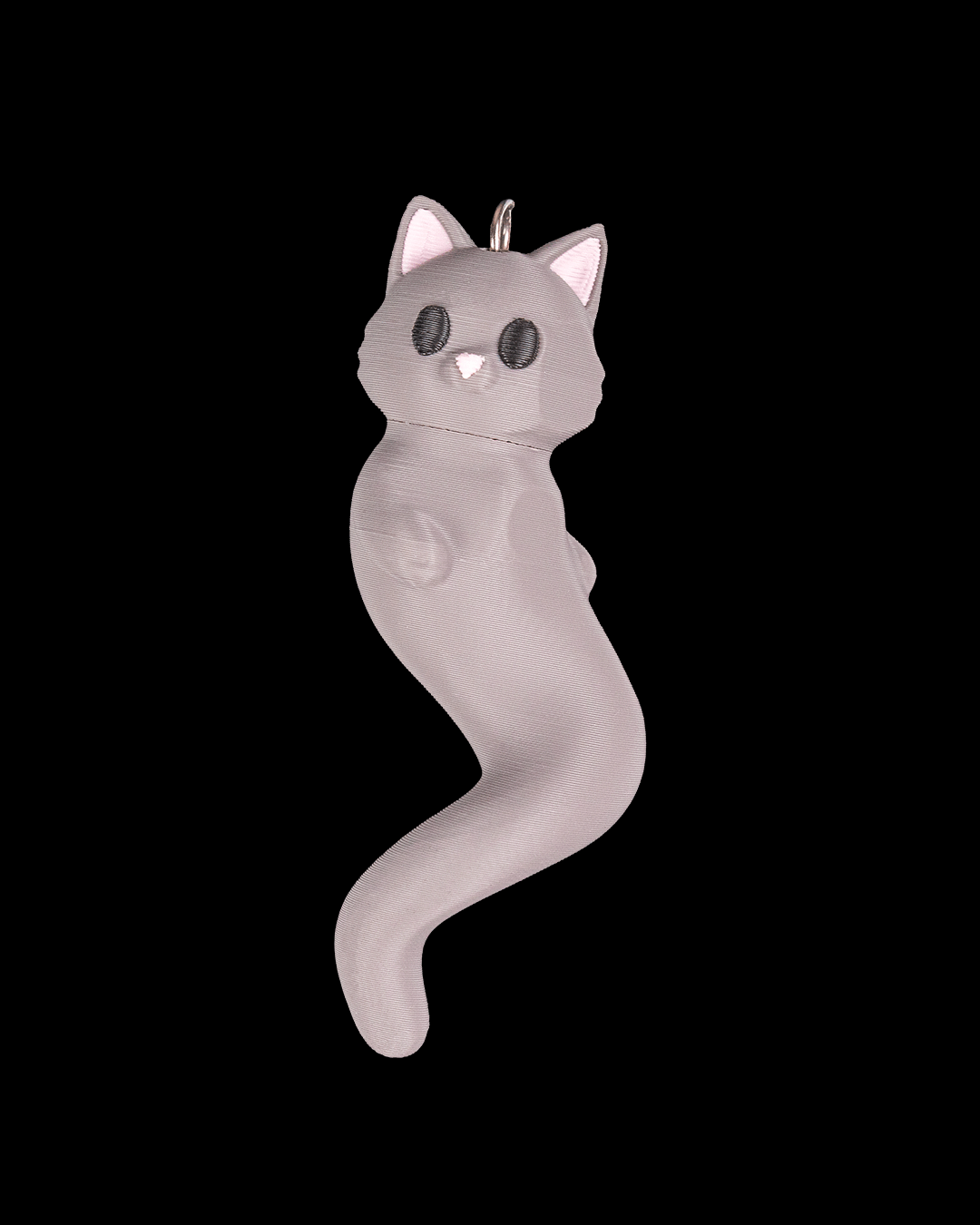 Feline Match Pendants – Intertwined Cat Couple Keychains