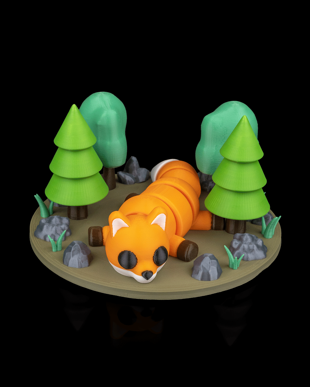 Rest in Nest 3D-Printed Woodland & Forest Animals | Keychains & Desk Displays