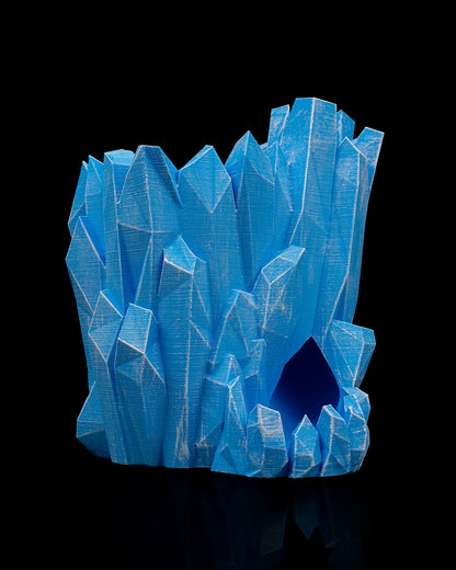 Frostbite Shard Can Holder & Dice Tower – Ice Crystal DnD Accessory