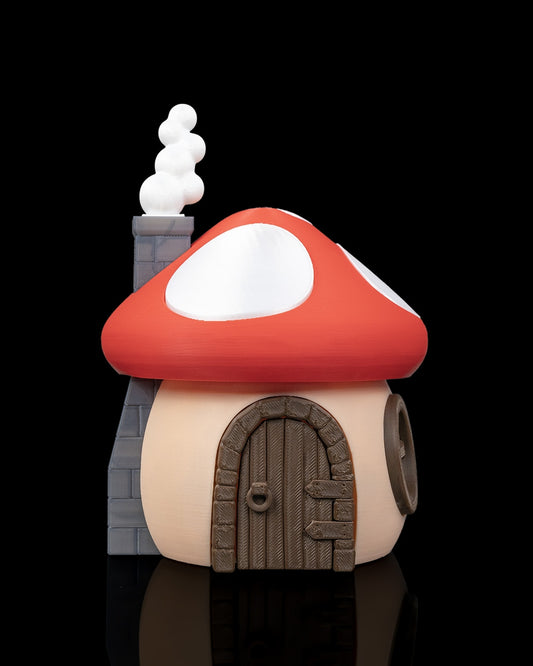 Fungi Cottage Fairy House – 3D Printed Mushroom Home for Fairy Gardens & Fantasy Decor