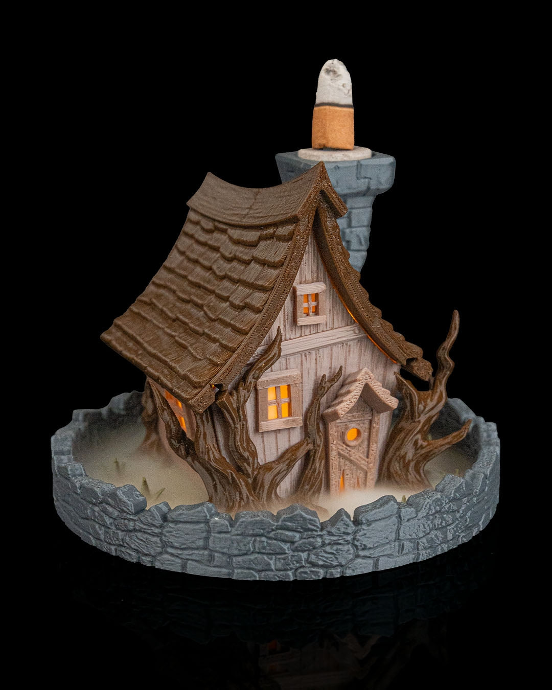 Ghost Manor Backflow Incense Holder & Lamp