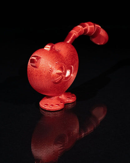 Heart Cat Figurine – 3D Printed Love-Themed Decor with Articulating Tail