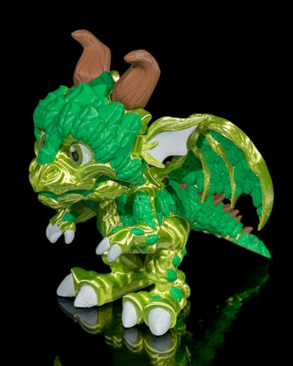Heart of The Forest Customizable 3D Printed Baby Dragon - Forest Magic Home Decor