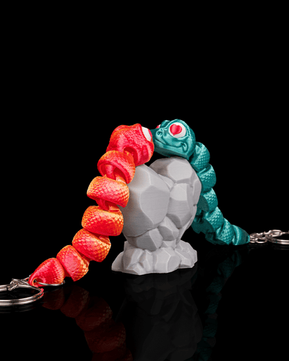Hiss and Hers | Snake Keychain Pair