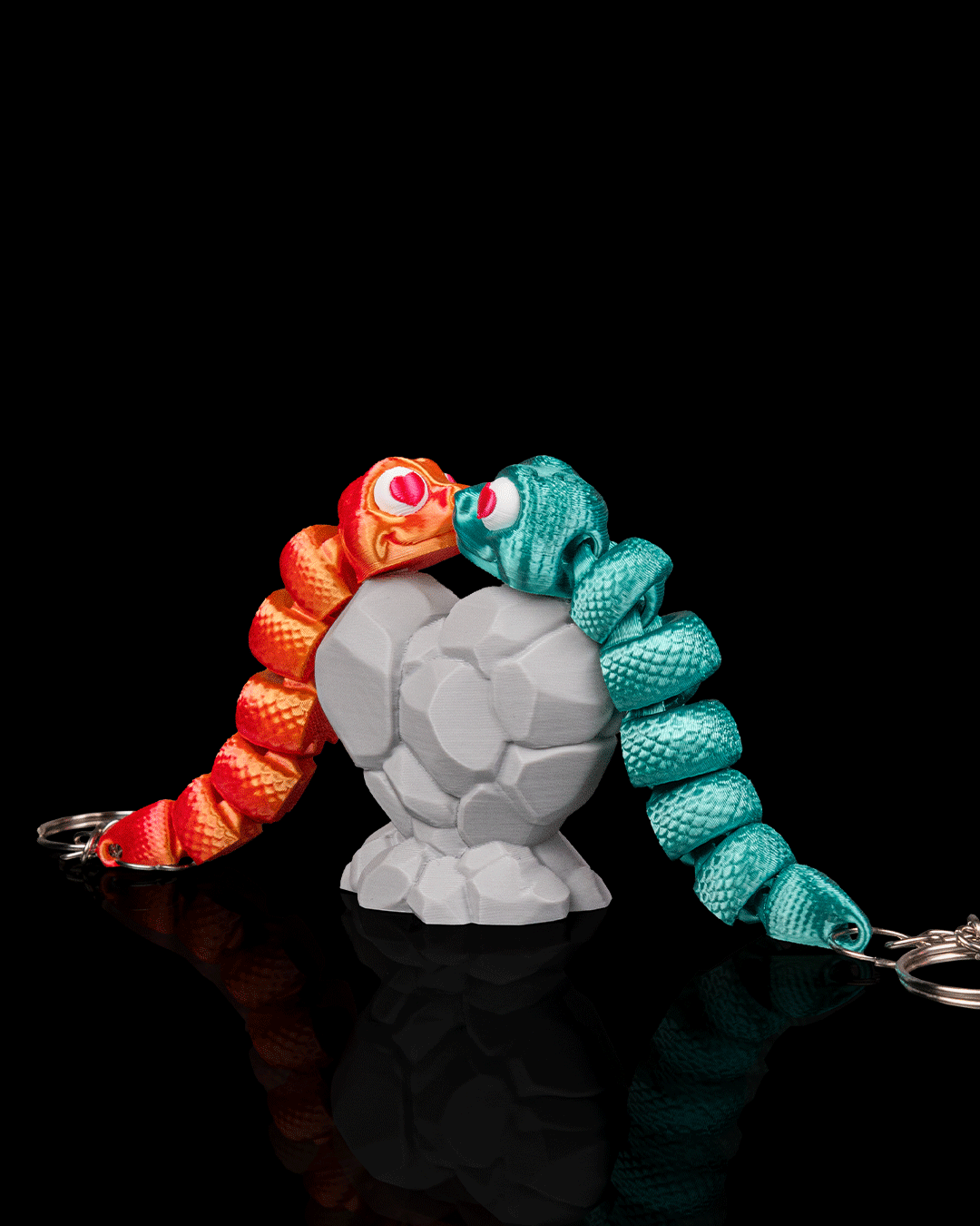 Hiss and Hers | Snake Keychain Pair
