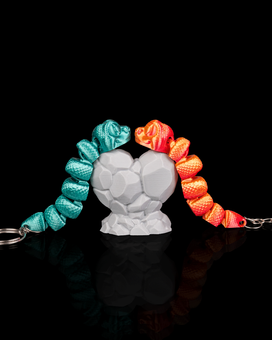 Hiss and Hers | Snake Keychain Pair