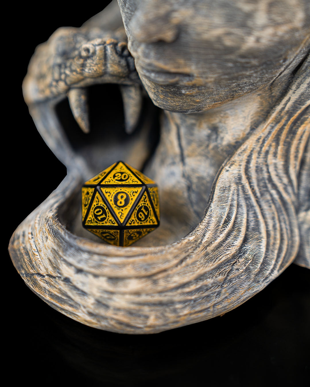 Infernal Gambit Can Holder & Dice Tower – Dragon-Elf Guardian RPG Accessory