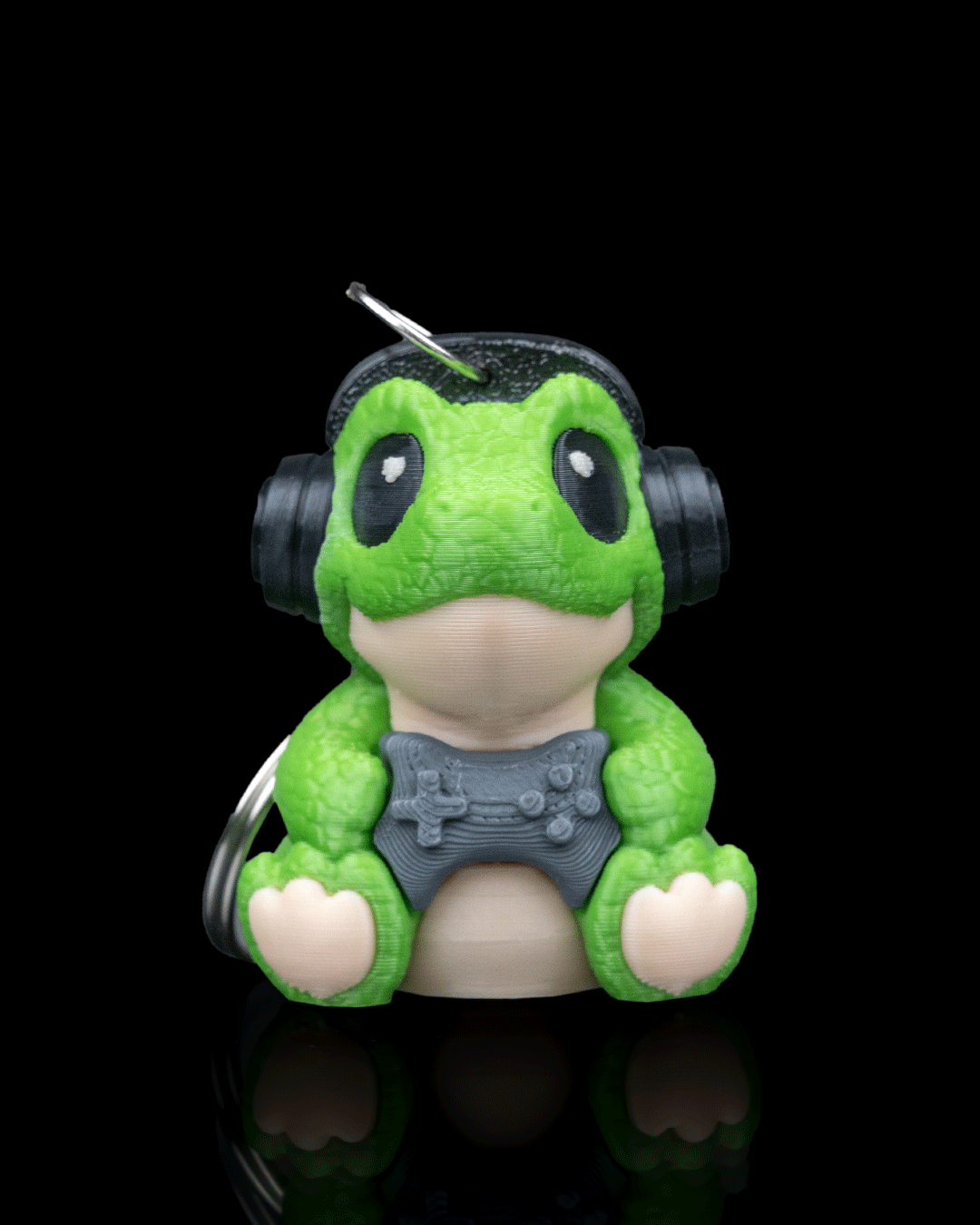 Jurassic Start – Gamer Dino Keychain