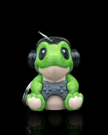 Jurassic Start – Gamer Dino Keychain