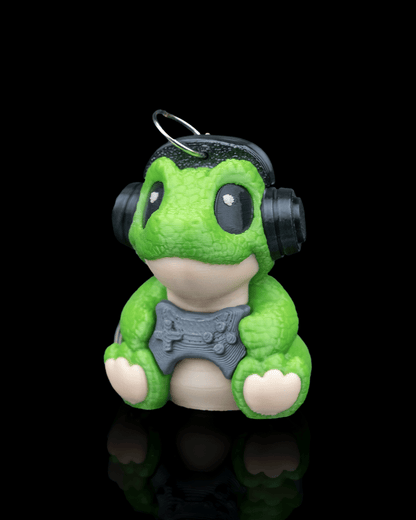Jurassic Start – Gamer Dino Keychain