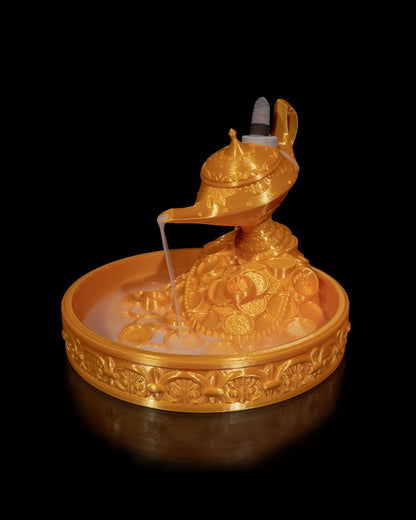 Lamp of Wealth Backflow Incense Burner