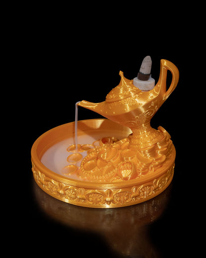 Lamp of Wealth Backflow Incense Burner