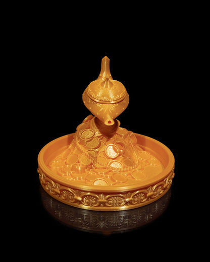Lamp of Wealth Backflow Incense Burner