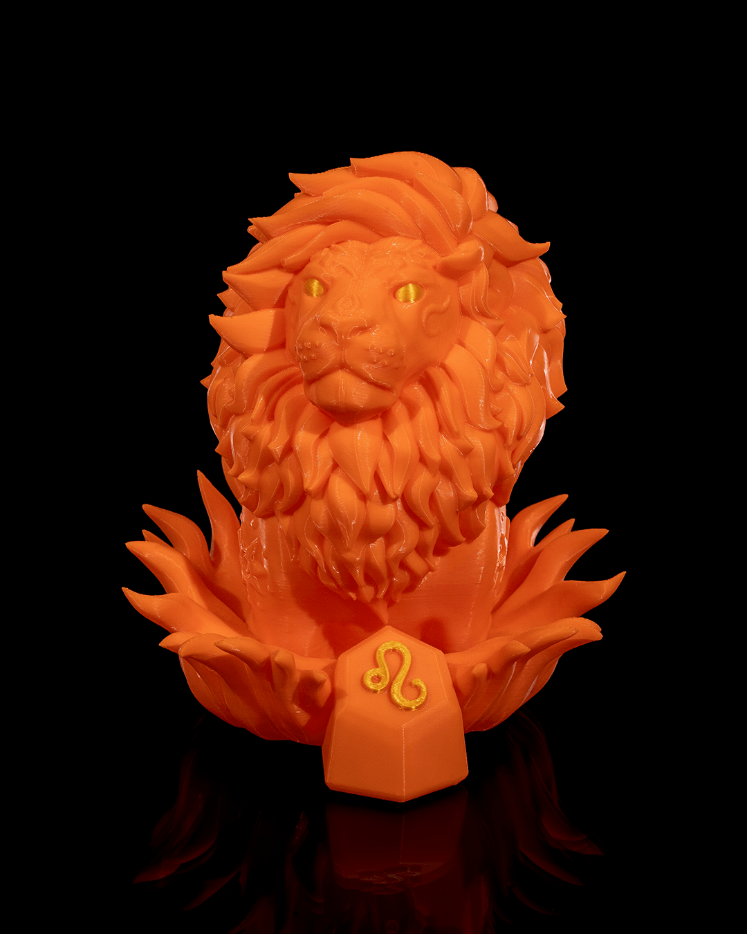 Leo Zodiac Statue by STLFlix – Regal Lion Collectible | Dragons N Doodads