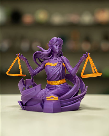 Libra Zodiac Statue by STLFlix – Balanced Scales Collectible | Dragons N Doodads