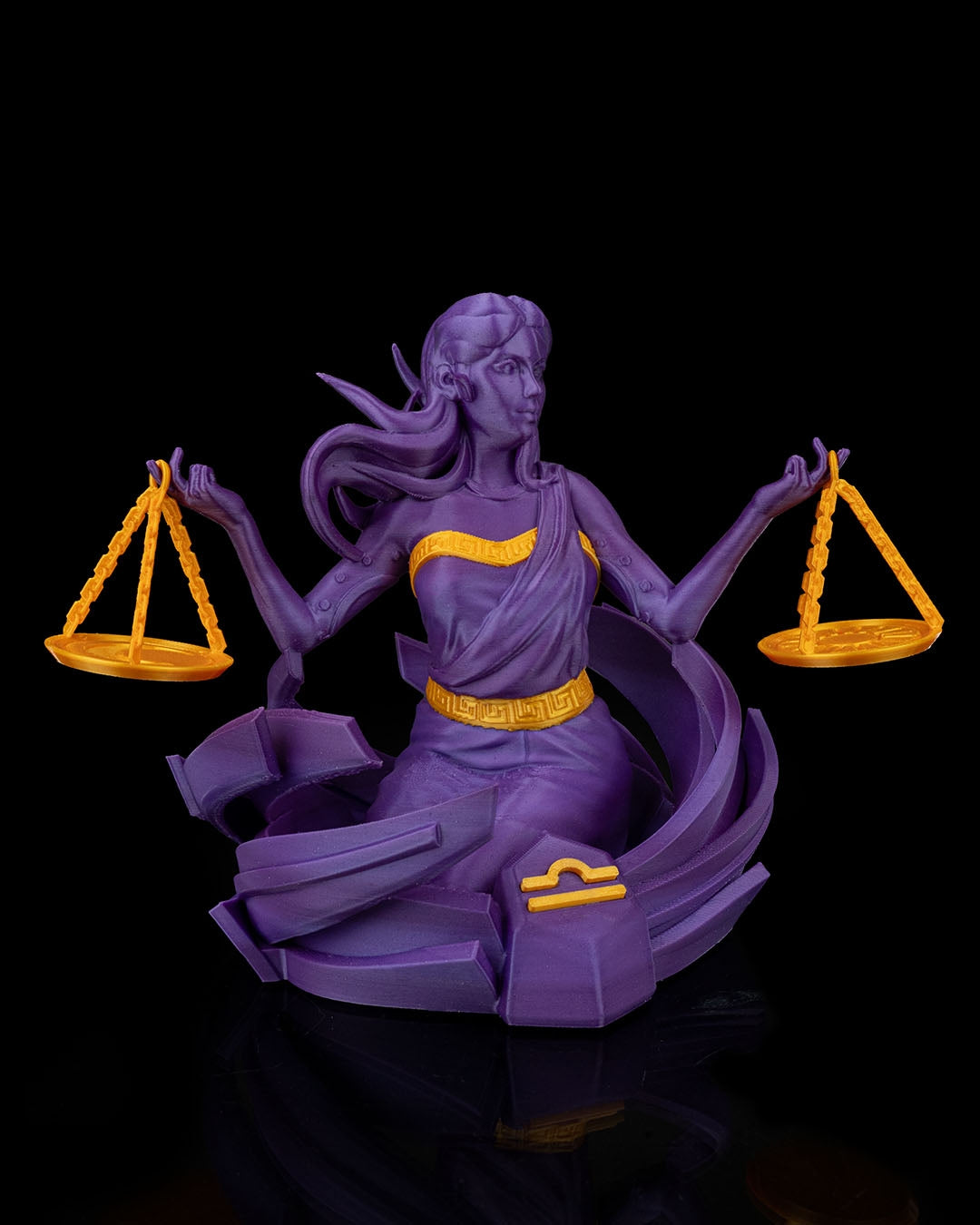 Libra Zodiac Statue by STLFlix – Balanced Scales Collectible | Dragons N Doodads