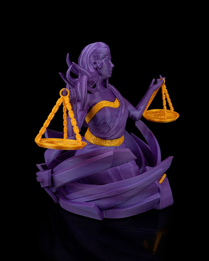Libra Zodiac Statue by STLFlix – Balanced Scales Collectible | Dragons N Doodads