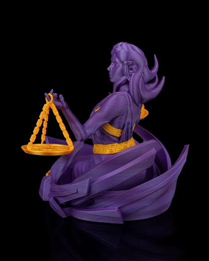 Libra Zodiac Statue by STLFlix – Balanced Scales Collectible | Dragons N Doodads