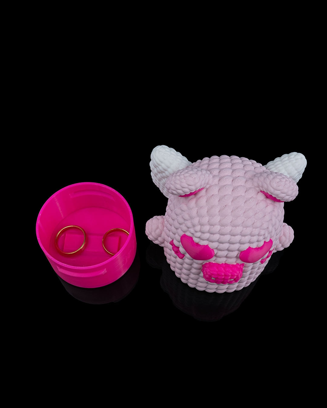 Love Cu-Pig | Valentine Pig Keepsake Box with Hidden Ring Container