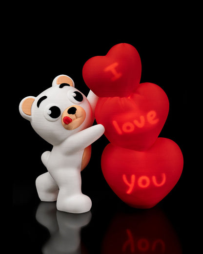 Love to Bear | Valentine Bear Light with Hidden “I Love You” Message