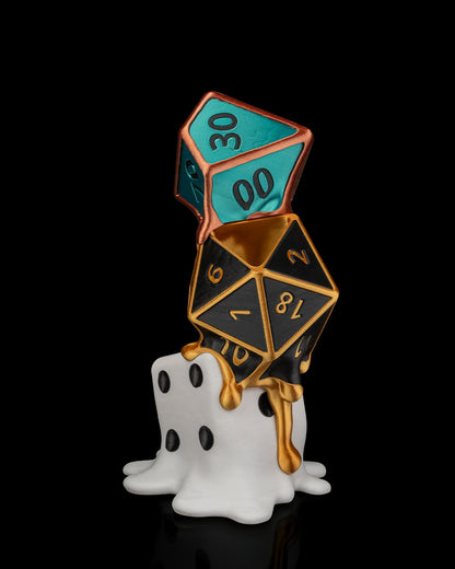 Melted Dice Planter – A Surreal Roll of Fate