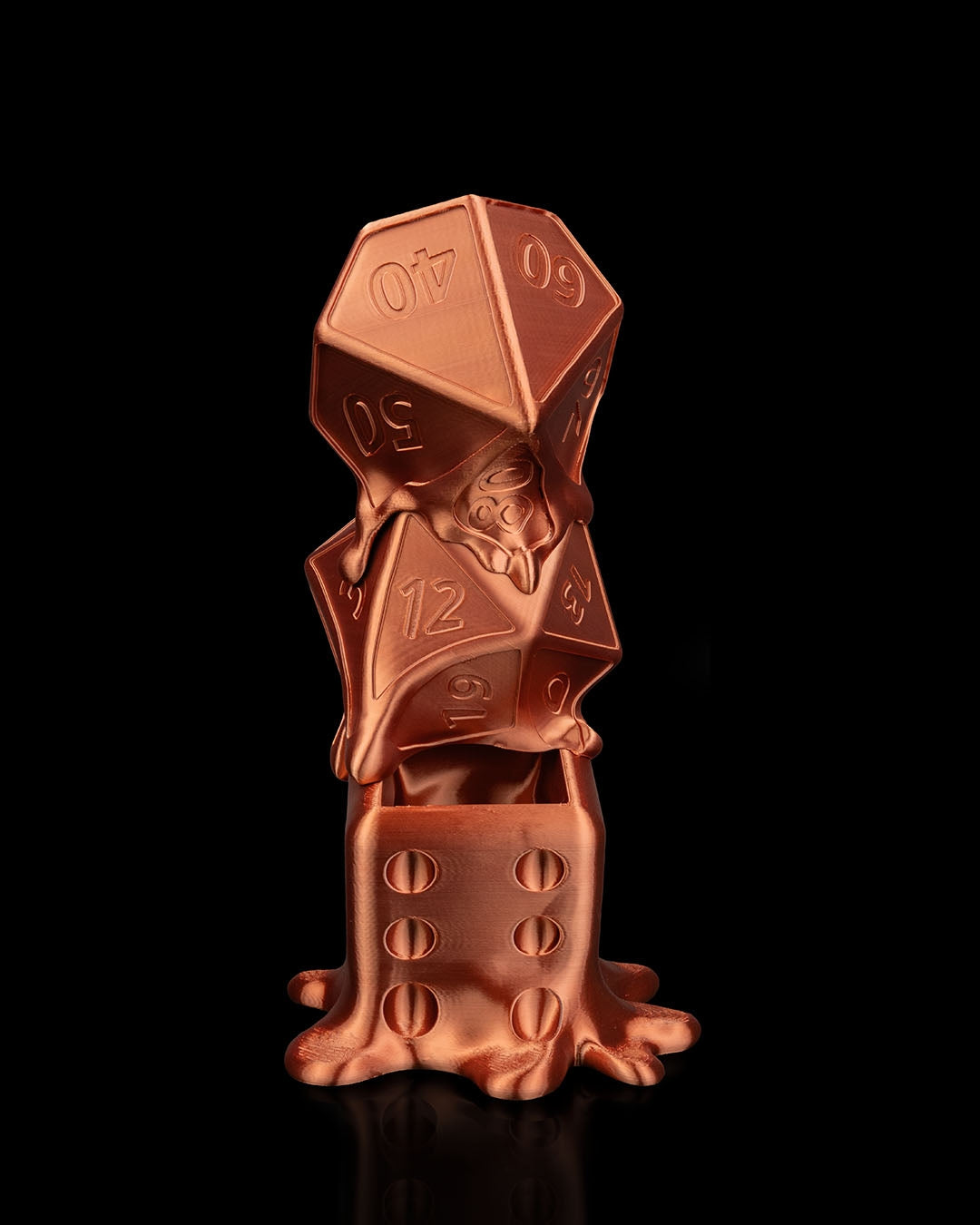 Melted Dice Planter – A Surreal Roll of Fate